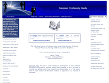 Tablet Screenshot of businesscontinuityguide.com